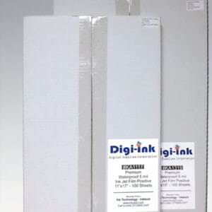 Digi-Ink Premium 5 Mil Waterproof Inkjet Film