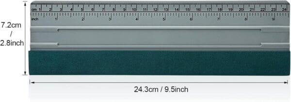 BLIGID - Grey Squeegee Vinyl with Ruler and Micro-Fiber 11.4inch x 2.8inch_5