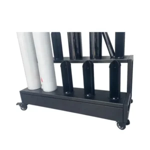 bligid metal vinyl wrap roll rack powder coated