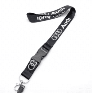 audi lanyard keychain black