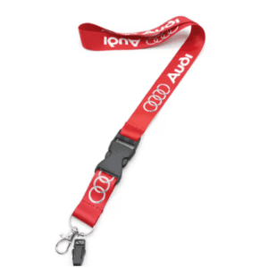 audi lanyard keychain black